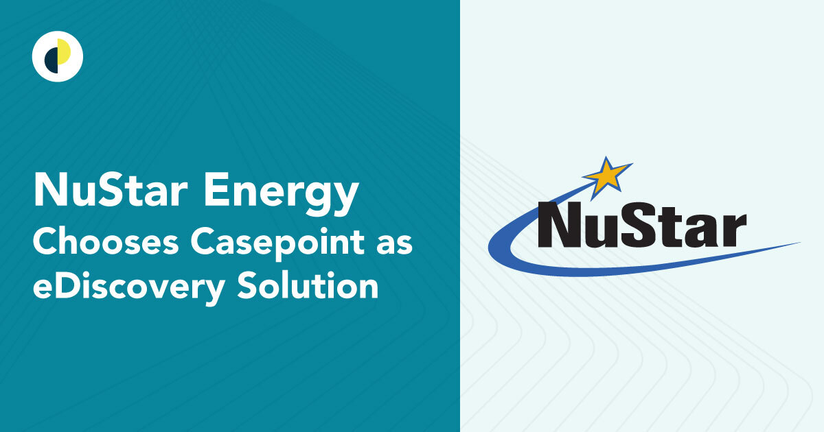 NuStar Energy Chooses Casepoint As EDiscovery Solution